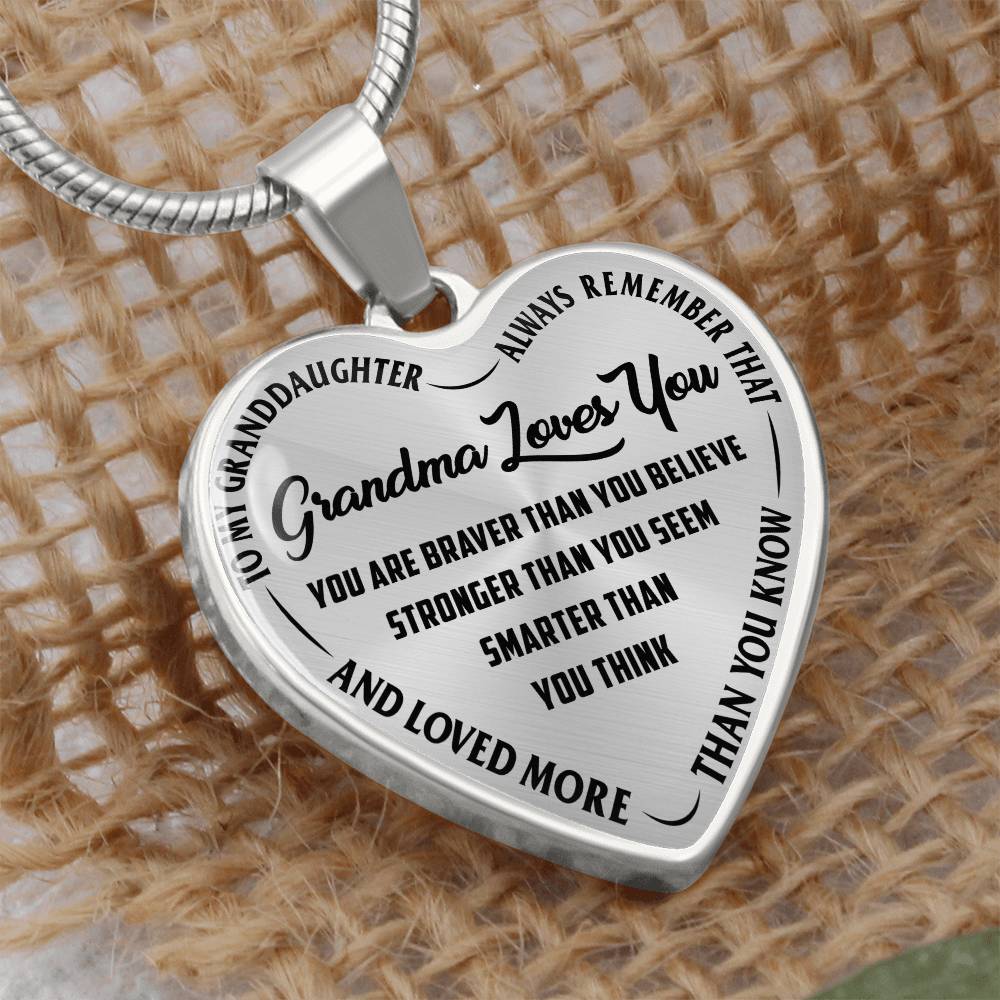 Mamie t'aime - Collier cœur