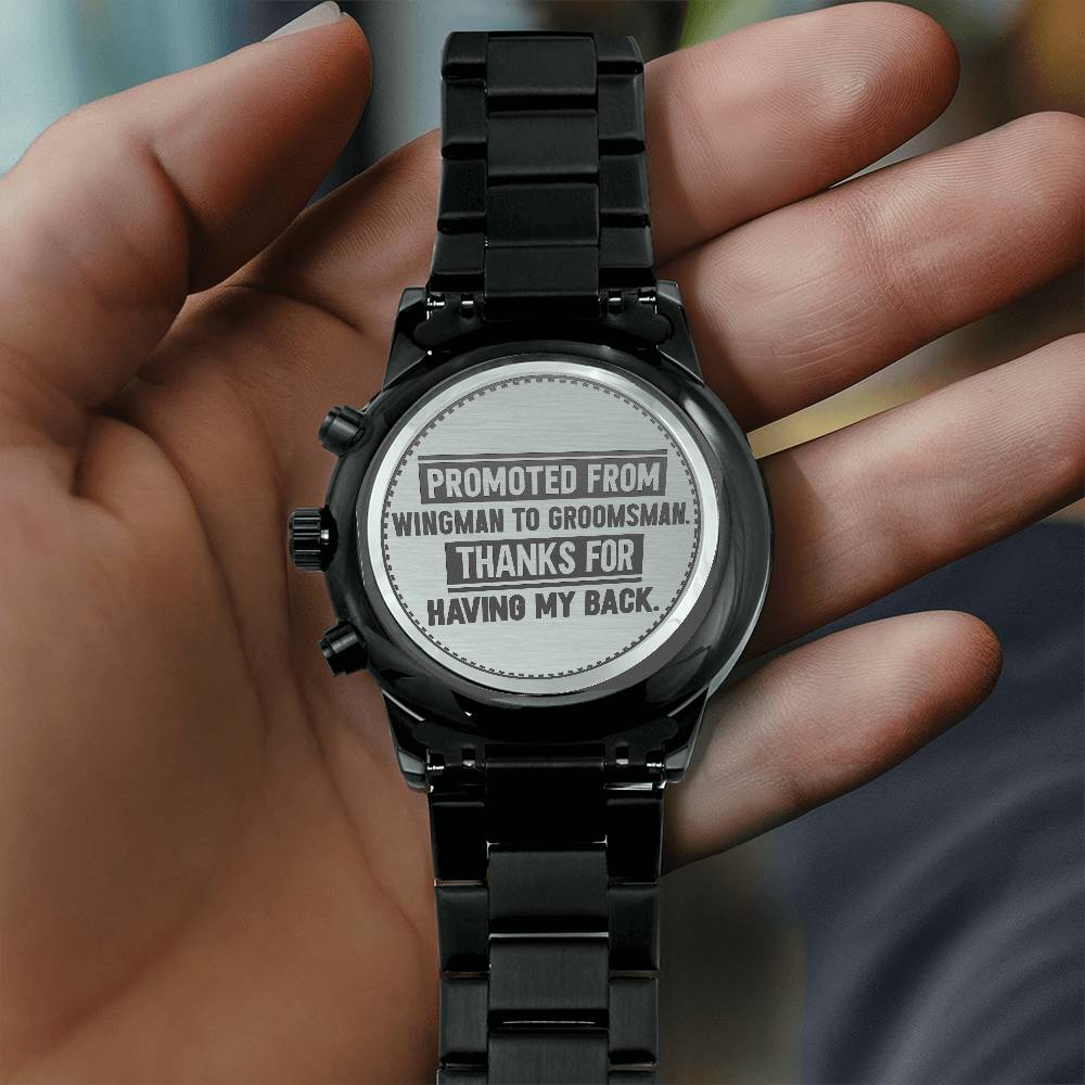 Garçon d'honneur : de l'ombre au premier plan – Montre pour homme
