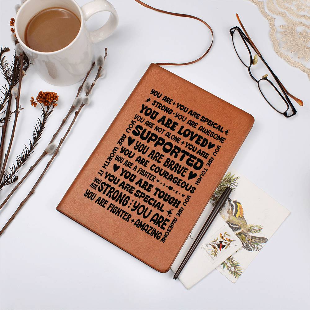 Tu es un battant – Carnet en cuir