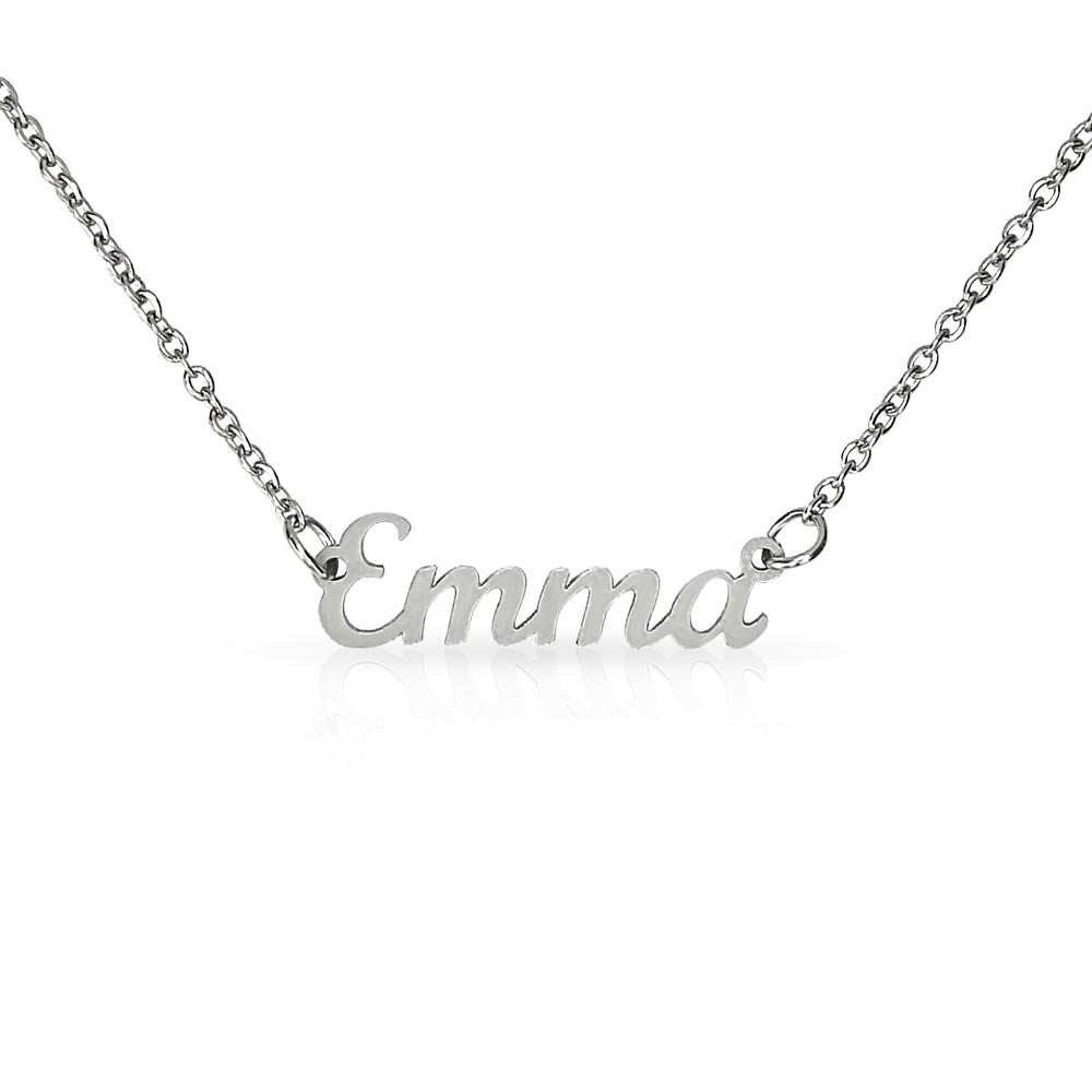 Collier prénom style classique