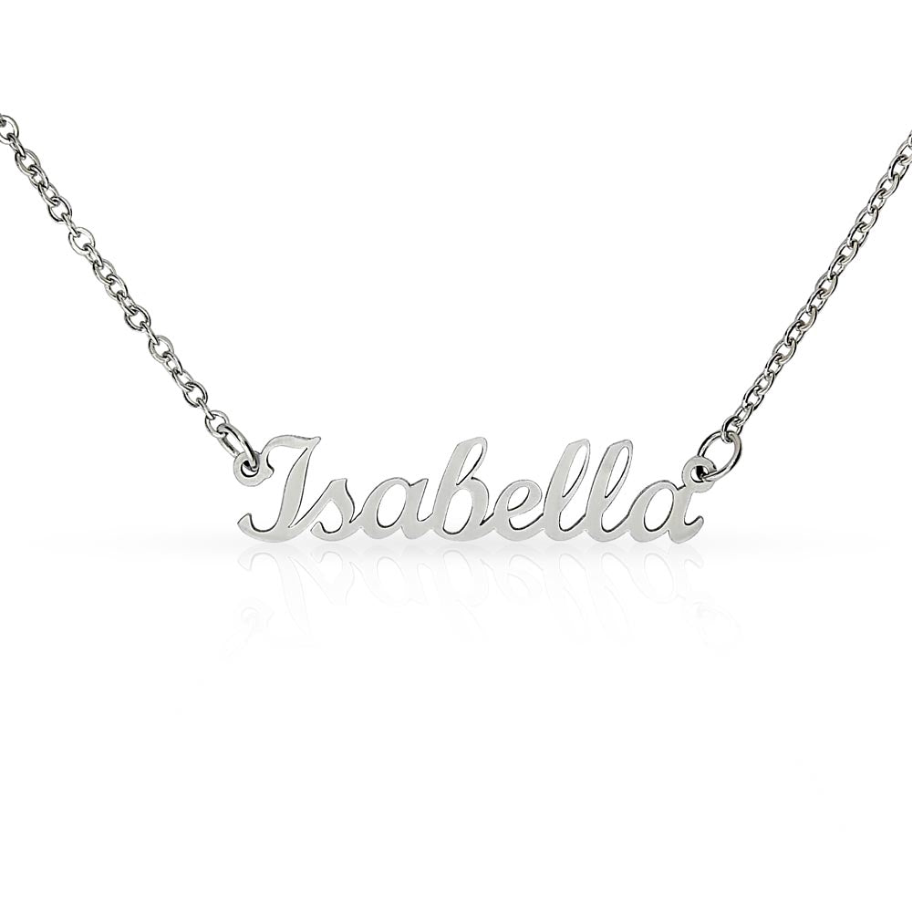 Collier prénom style classique