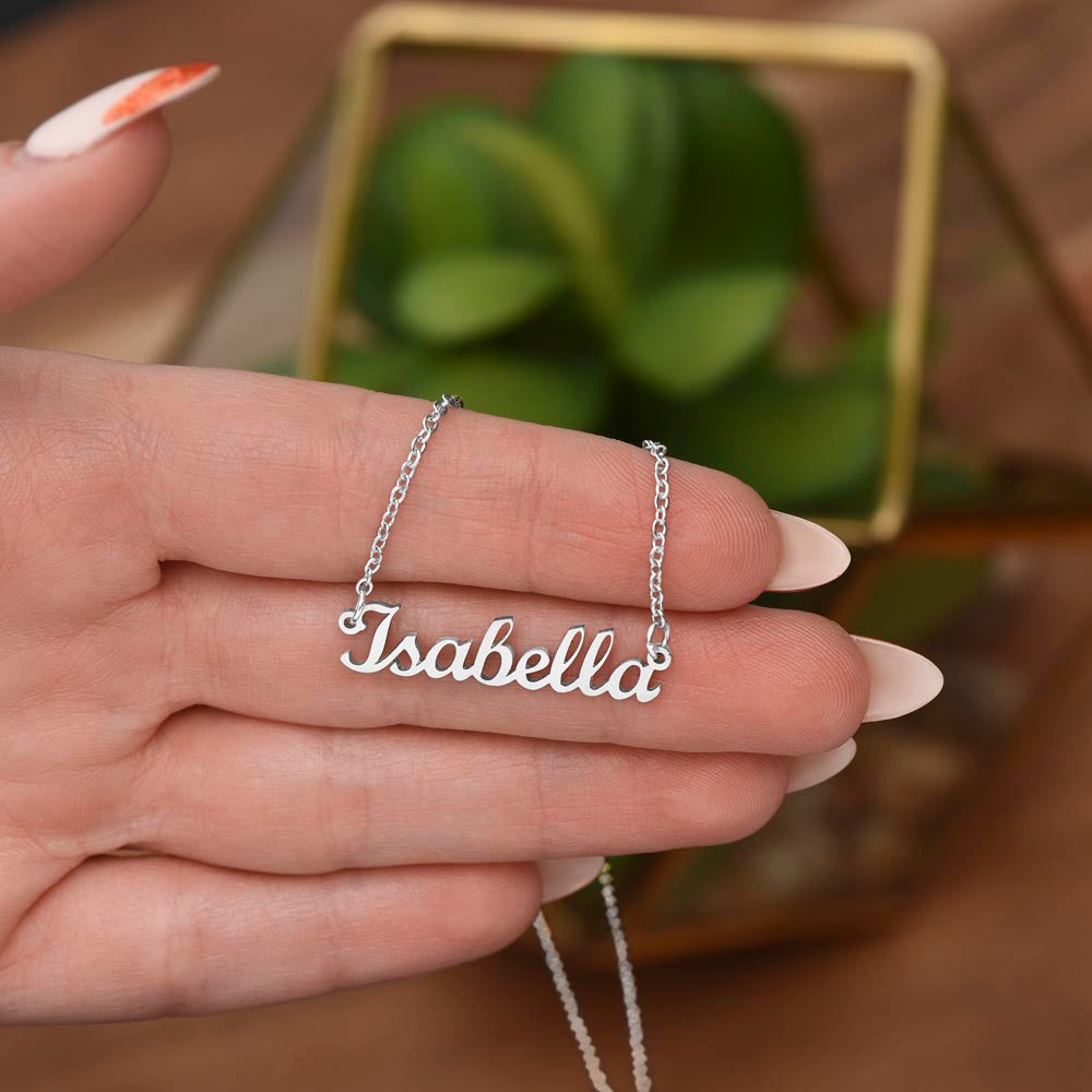 Collier prénom style classique