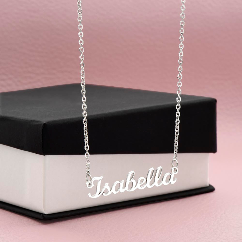 Collier prénom style classique