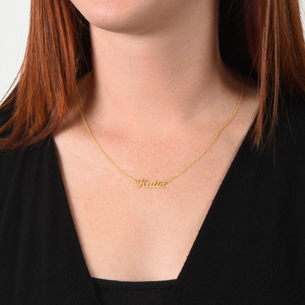 Collier prénom style classique