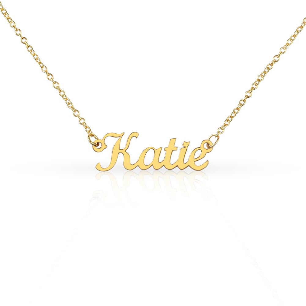 Collier prénom style classique