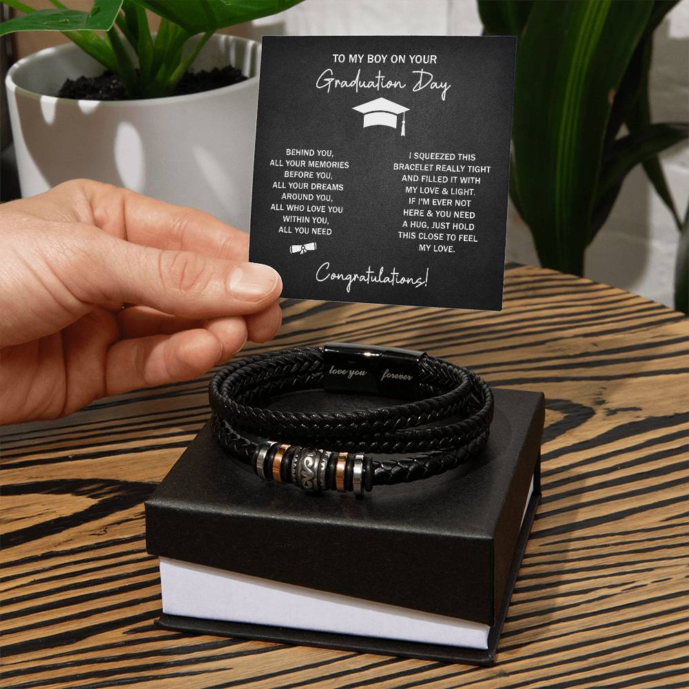 À mon garçon, rêves de diplôme (Je t'aime) – Bracelet