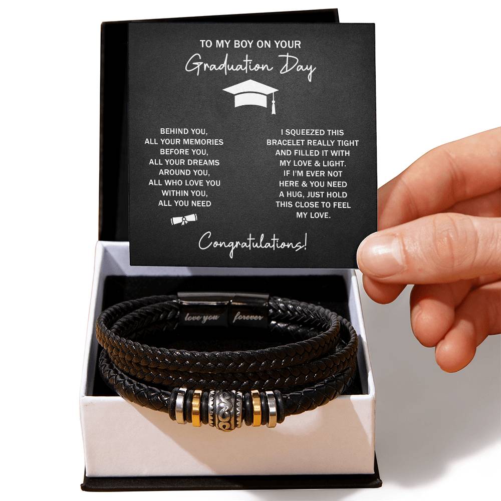 À mon garçon, rêves de diplôme (Je t'aime) – Bracelet