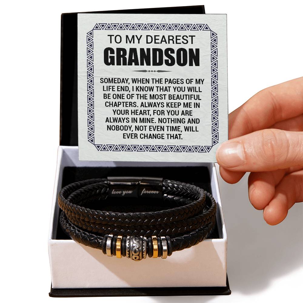 Pages de ma vie je t'aime pour toujours (À mon petit-fils) – Bracelet