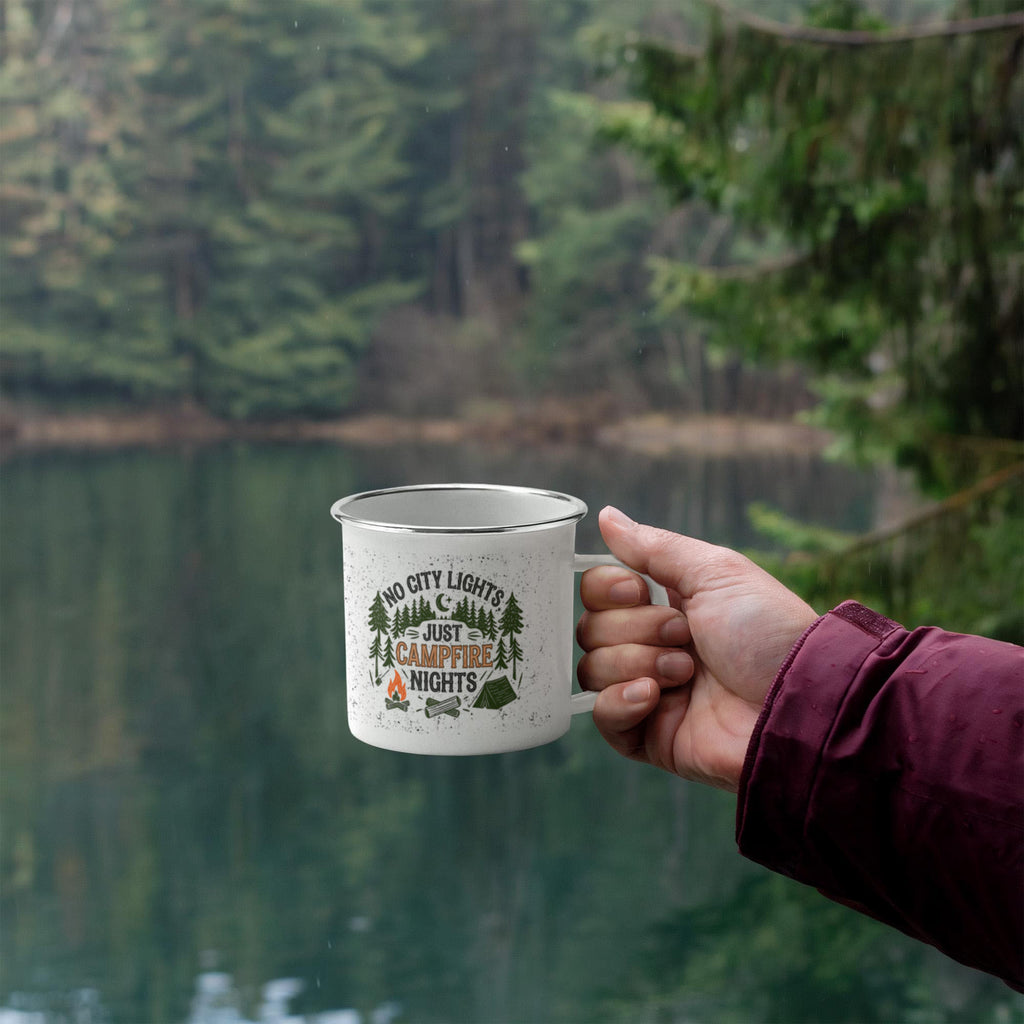 Pas de lumières de la ville - Tasse de camping